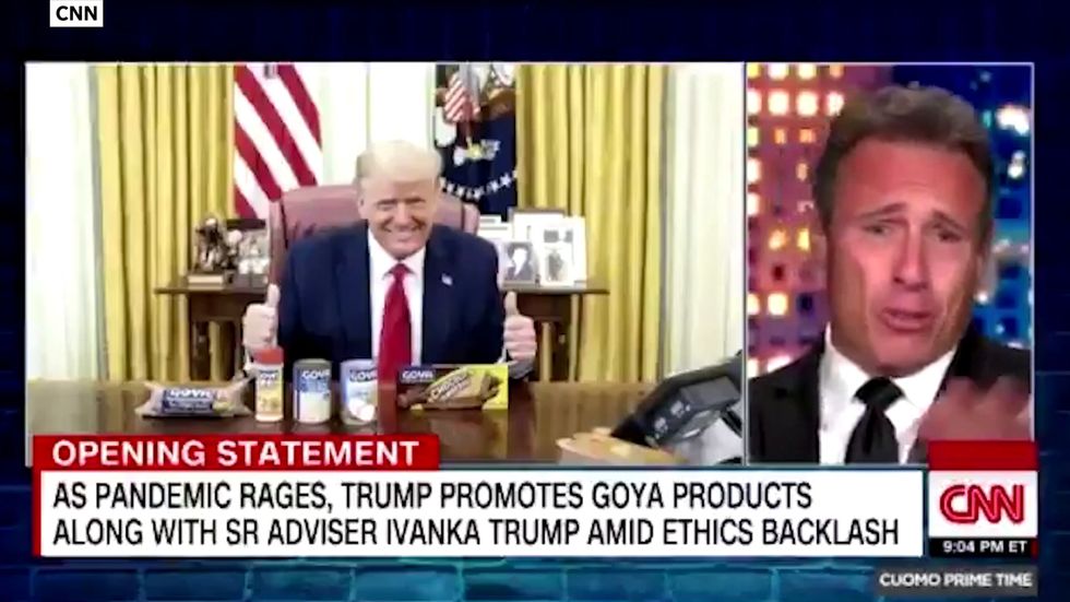 'Are you kidding me?': CNN anchor slams Trump for 'hawking' beans brand from Oval Office amid pandemic
