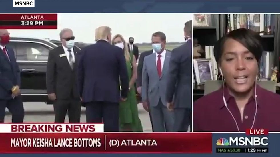 Mayor of Atlanta says that Trump broke the law by not wearing a mask
