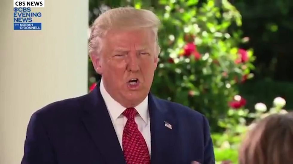 Trump says 'freedom of speech' seven times in less than a minute