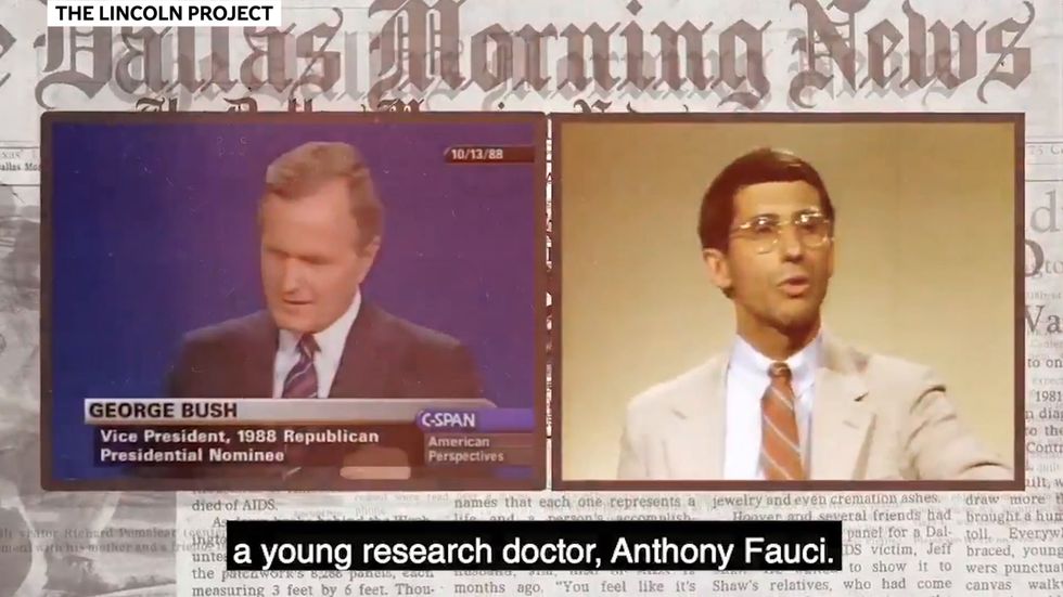 New Lincoln Project ad defends Fauci against Trump