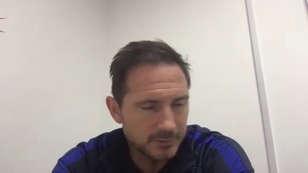Frank Lampard unhappy after Chelsea thrashed by Sheffield United