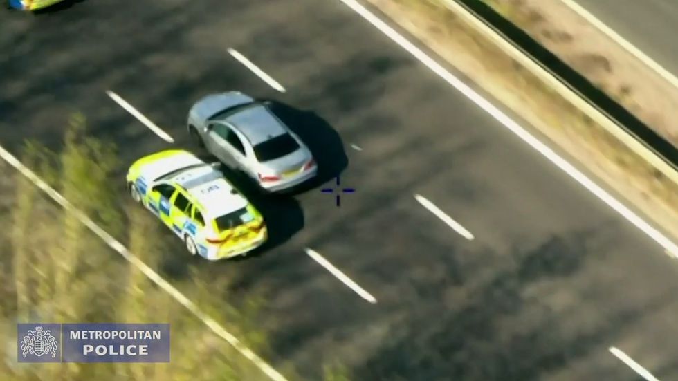 Driver caught in high speed chase after evading police and damaging several vehicles