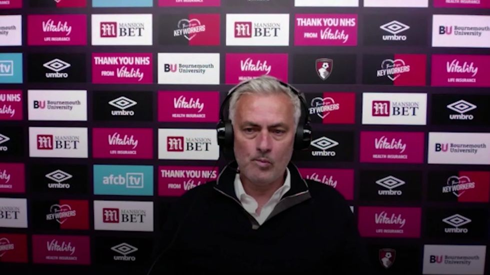 Jose Mourinho walks out of virtual press conference