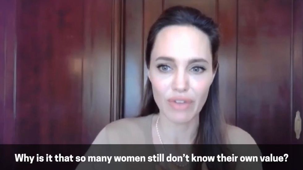Angelina Jolie discusses systemic factors that continue to hold women back