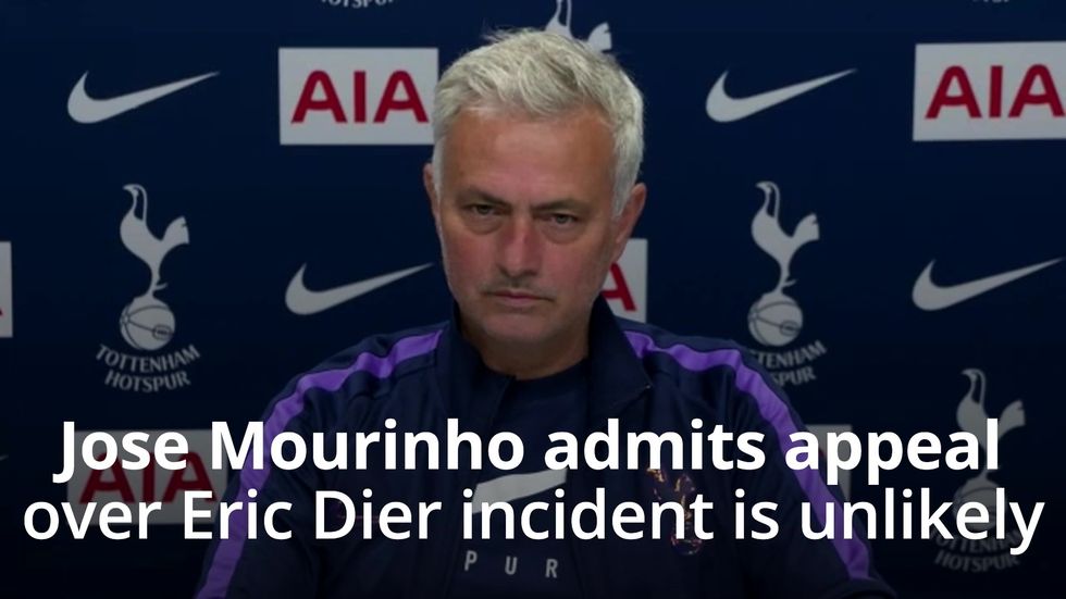 Jose Mourinho says Spurs unlikely to appeal Eric Dier ban