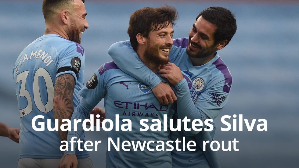 Pep Guardiola hails Man City great David Silva