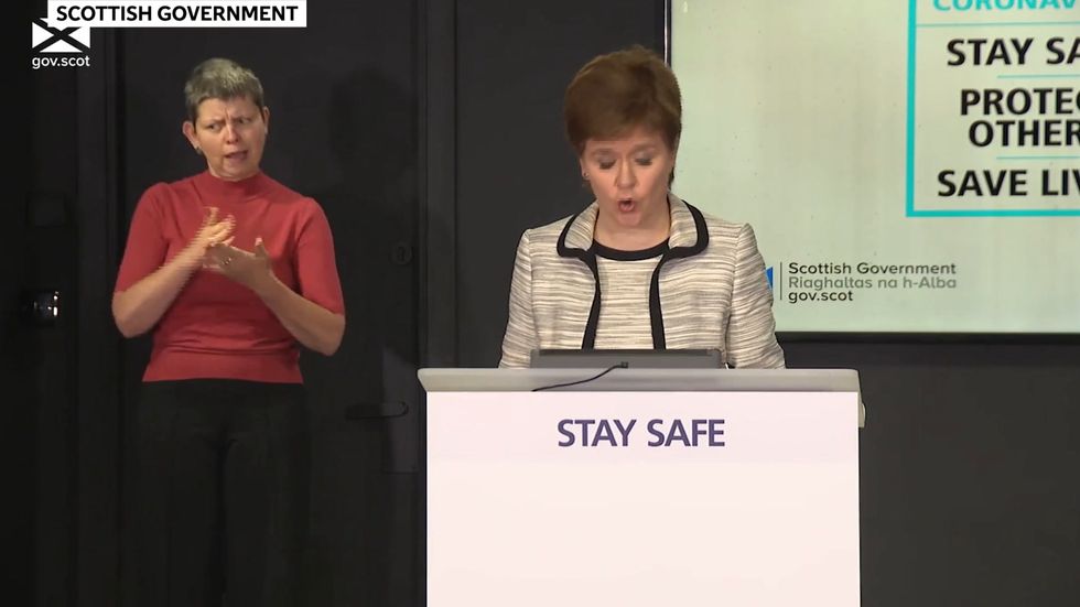 Nicola Sturgeon slams UK government's 'shambolic' coronavirus handling