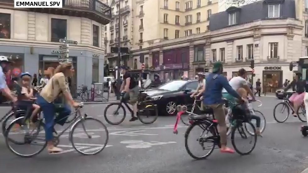 Video from Paris shows how cycle lanes can transform a city