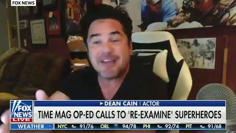 Superman actor Dean Cain claims that the character wouldn't be allowed to say 'truth justice and the American way' today