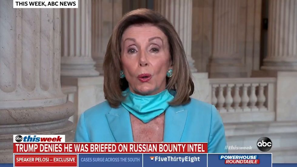 Trump attacked by Pelosi for ignoring briefing on Russia placing bounties on US soldiers