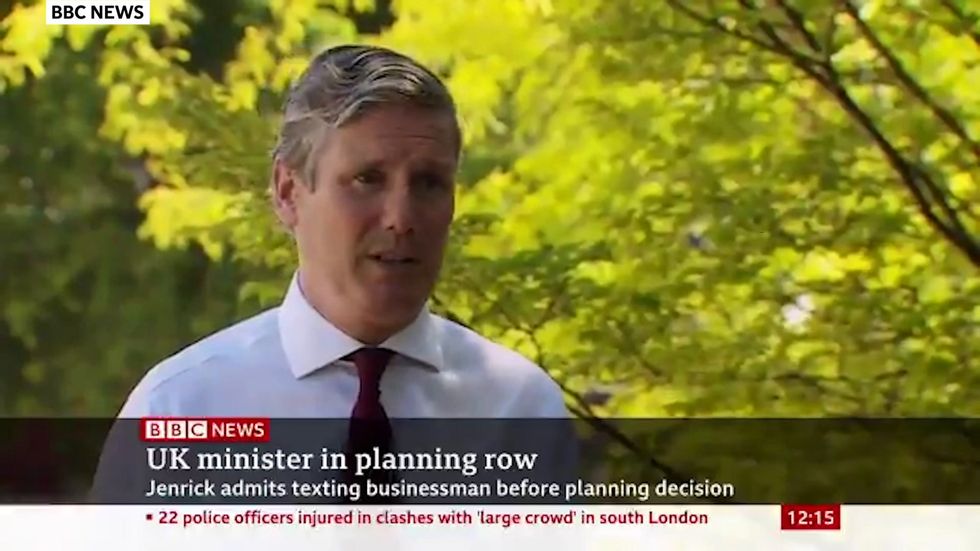 PM's judgement 'in issue' over support for Robert Jenrick says Keir Starmer