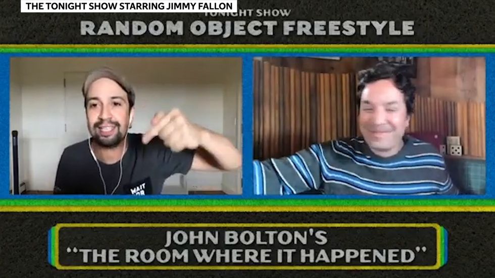 Lin-Manuel Miranda burns John Bolton for that 'Hamilton'-inspired book title in freestyle rap