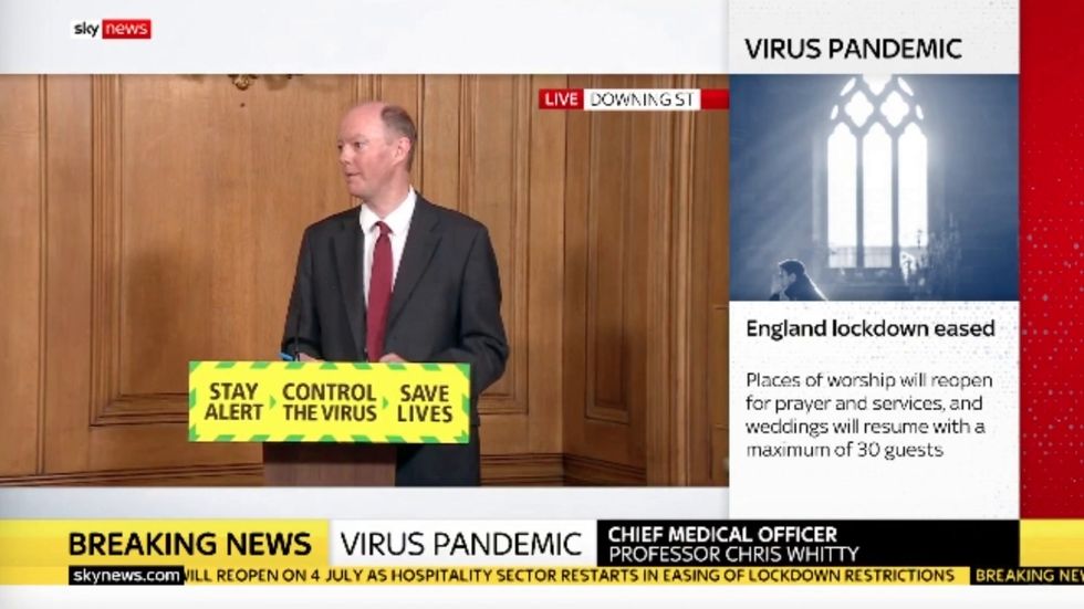 Chris Whitty says he expects UK coronavirus to remain at 'significant' levels until the spring of 2021 at least