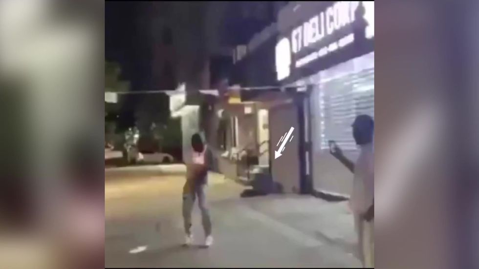 Sleeping homeless man attacked with firework on NYC street
