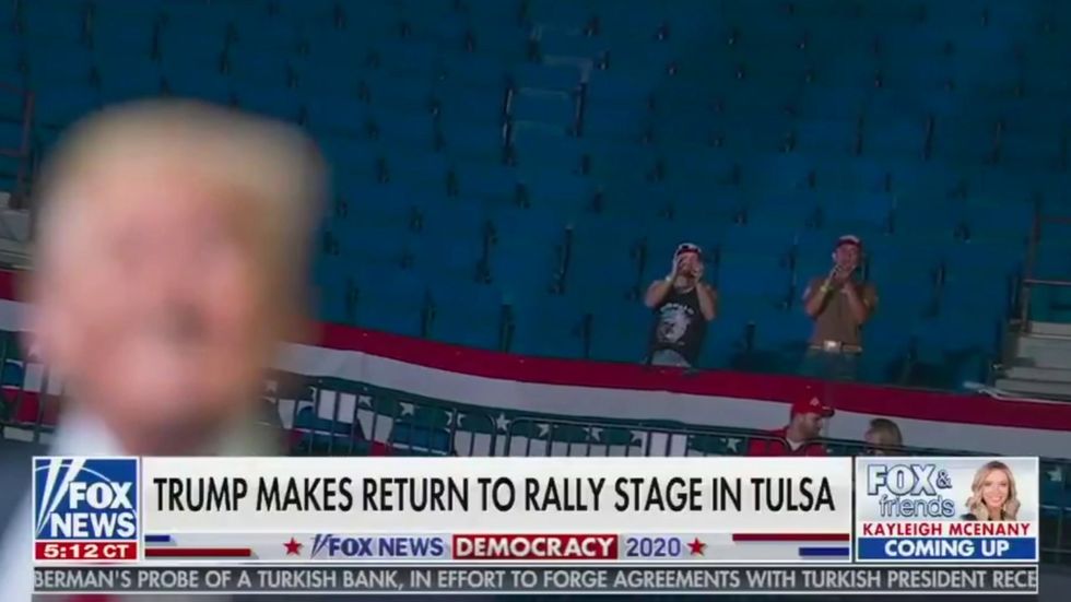 Fox and Friends reporter says that says that fans of 'the group K-pop' sabotaged Trump's rally
