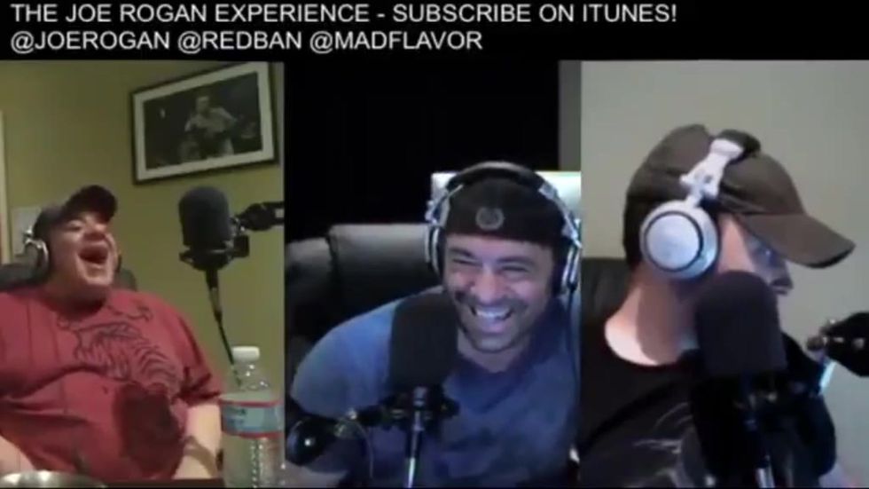 Joe Rogan laughs as friend tells him about coercing women into oral sex in resurfaced video