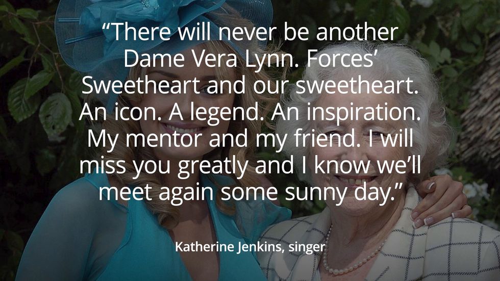 Tributes flood in for Dame Vera Lynn
