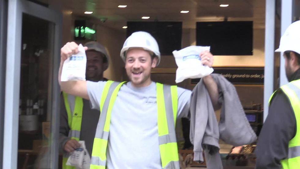 Queue forms outside as Greggs in Leeds re-opens