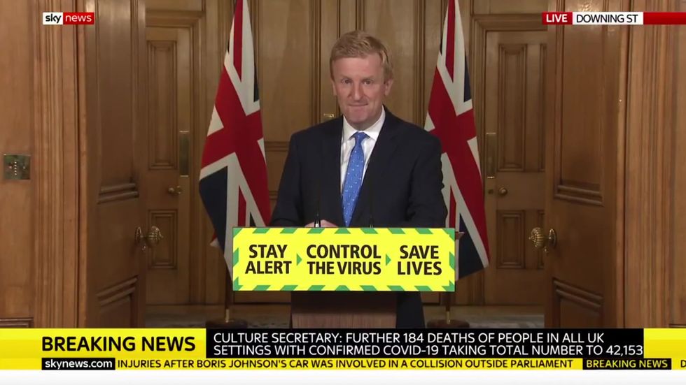 Oliver Dowden announces the premier league will restart