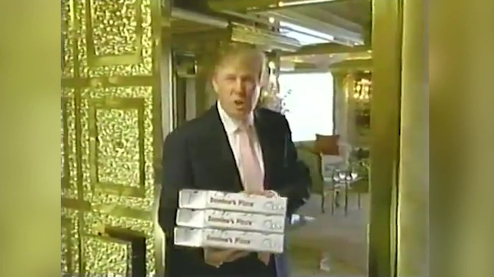 Donald Trump stars in 2005 advert for Domino's Pizza