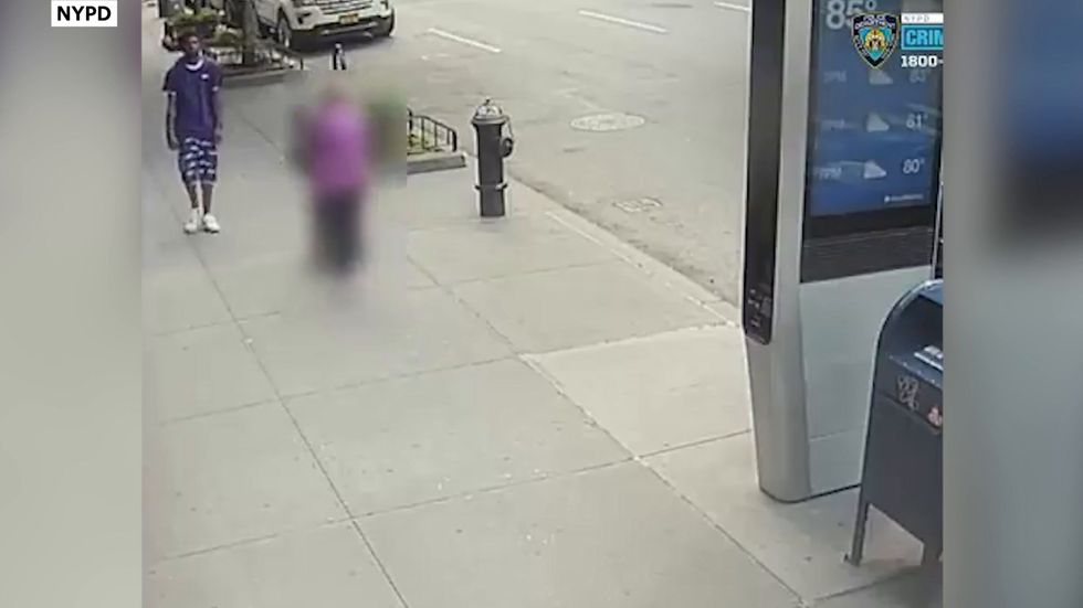 Horrifying moment man shoves 92-year-old woman to ground in New York