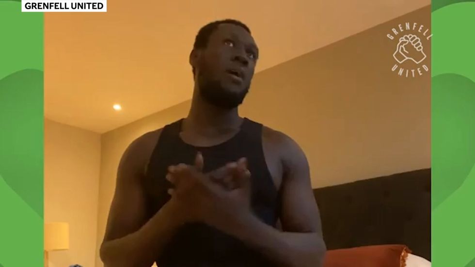 Stormzy pays tribute to Grenfell Tower fire victims