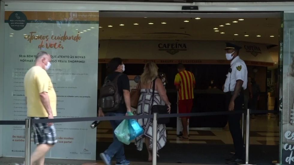 Brazil start reopening malls after lockdown