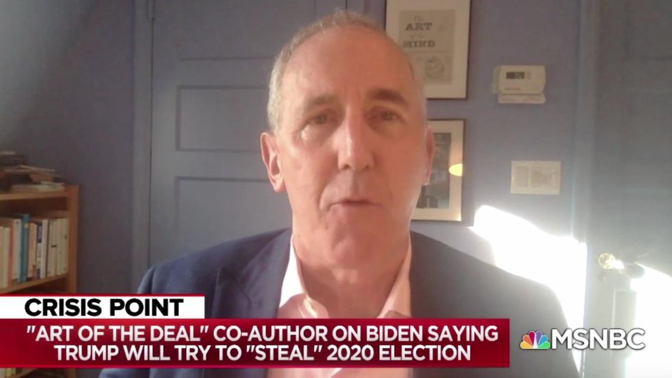 Trump is a 'psychopath' and military will have to drag him out of White House, 'Art of the Deal' co-writer says