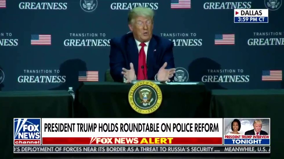 Trump claims he 'dominated streets with compassion' and announces new policing plan in black communities