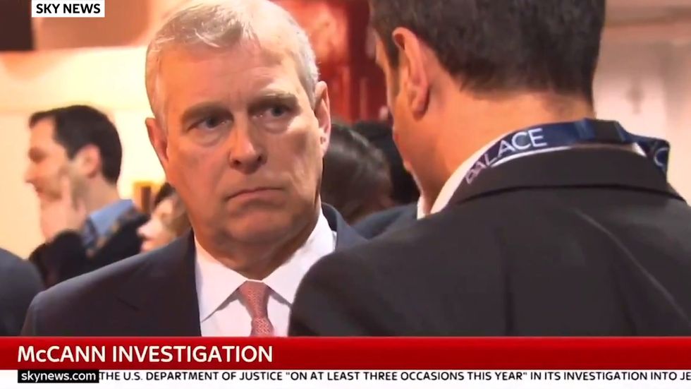 Sky News accidentally shows video of Prince Andrew during segment on new Madeleine McCann suspect