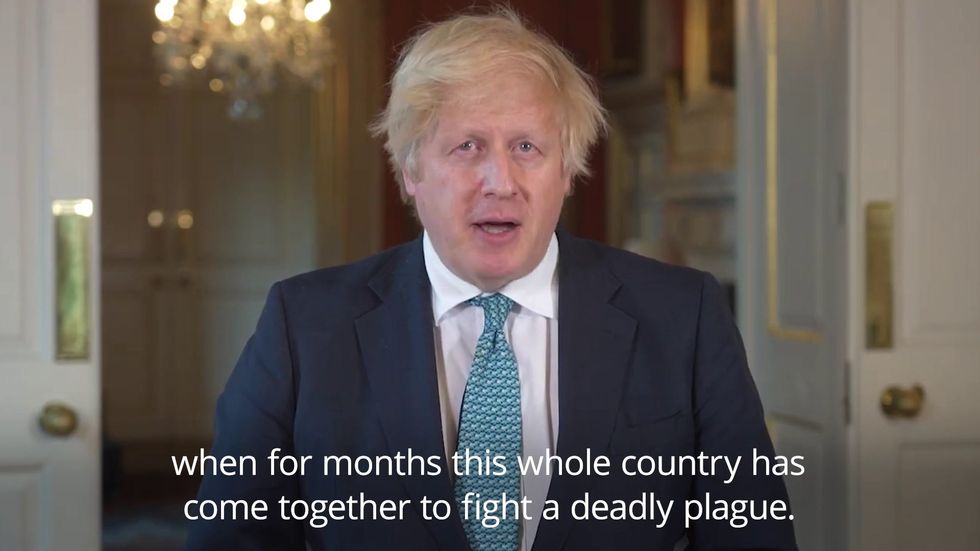 Boris Johnson: Protesters must demonstrate peacefully or face the law