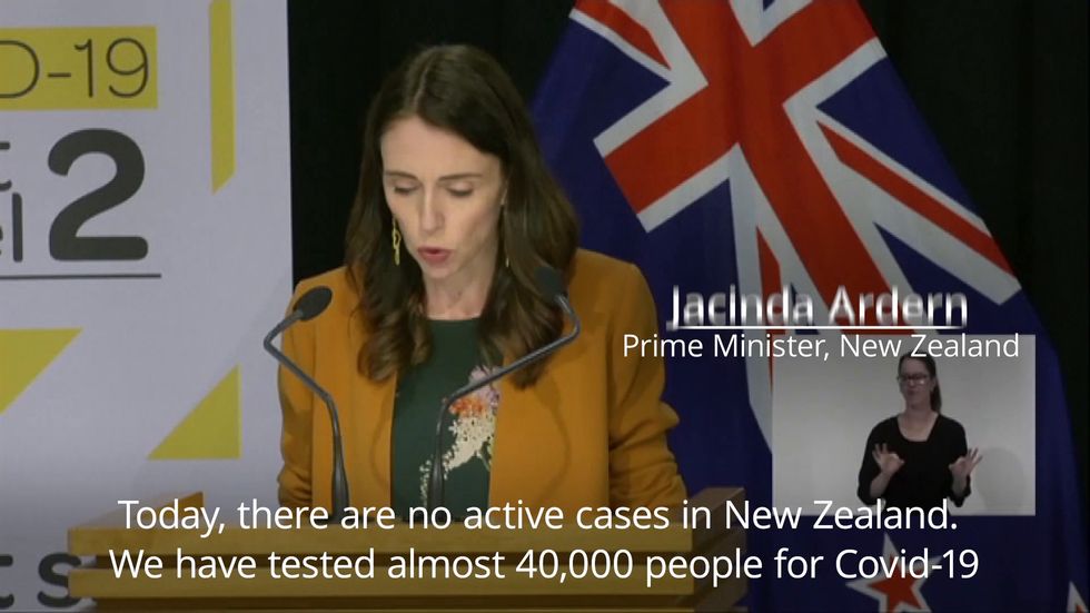 New Zealand reports no active cases of Covid-19