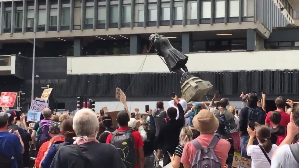 Black Lives Matter protesters in Bristol pull down statue of 17th century slave trader