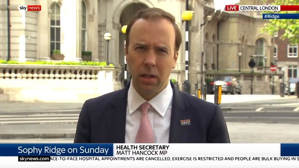 Matt Hancock says Black Lives Matter protest not against UK racism