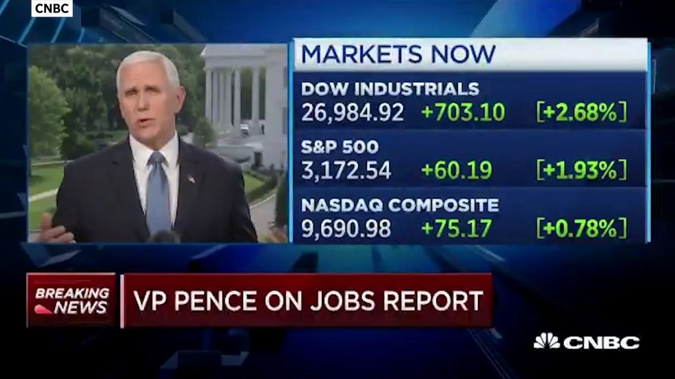 US Jobs report: 'Recovery begins today', Pence says
