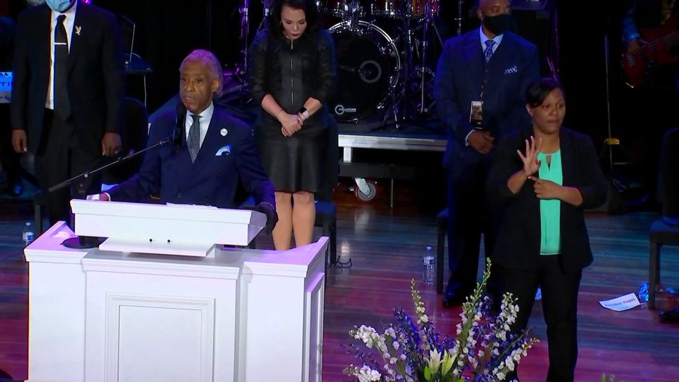 Mourners stand in silence for 8 minutes and 46 seconds at George Floyd memorial service