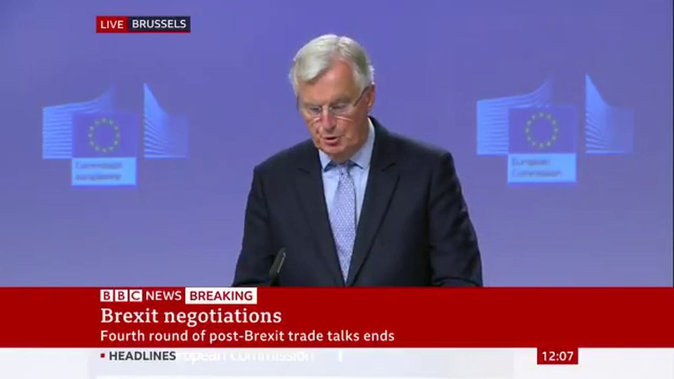 EU chief negotiator Michel Barnier says the UK-EU talks can't 'go on like this forever'