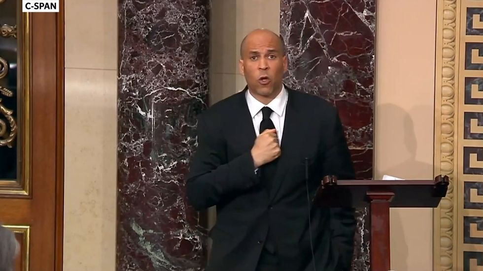 Cory Booker asks 'do you see me?' in speech against racism