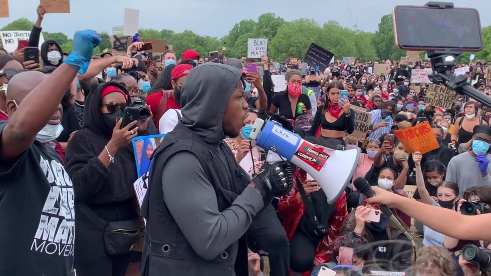 John Boyega makes impassioned speech at George Floyd protest in Hyde Park