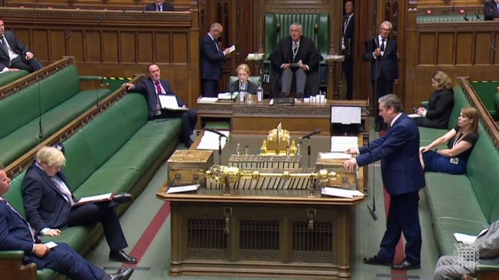 Keir Starmer says scenes of MPs queuing around parliamentary estate 'shameful'