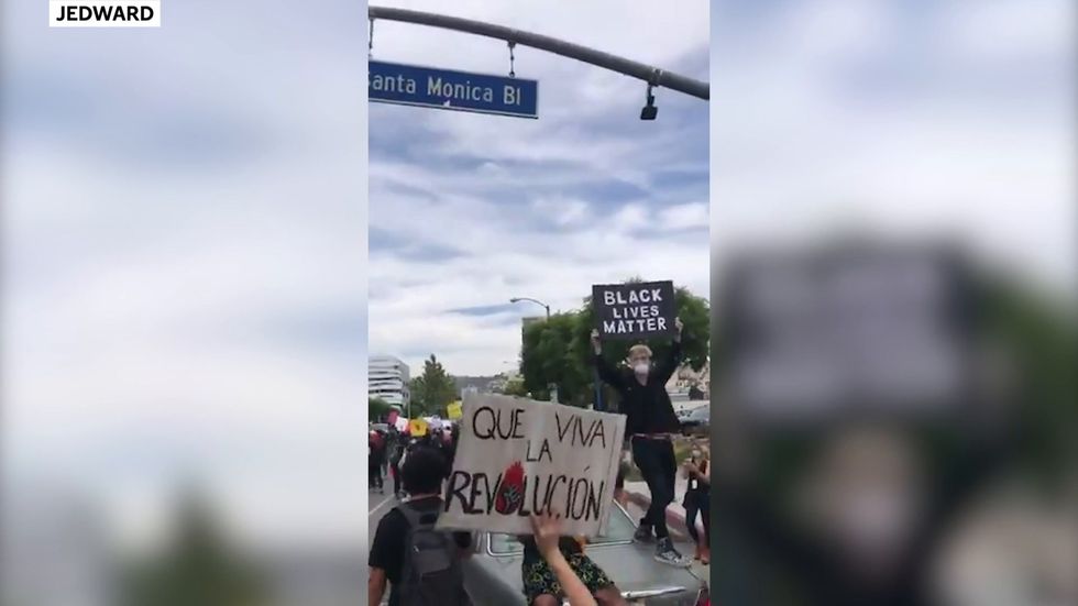 Jedward protest for the Black Lives Matter movement