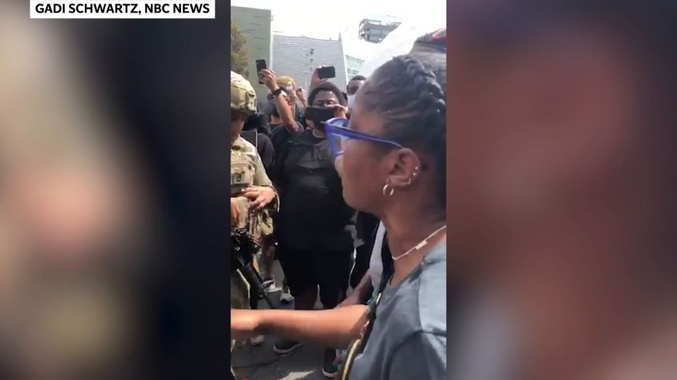 Actress Keke Palmer asks National Guard soldiers to 'march with us' at protest