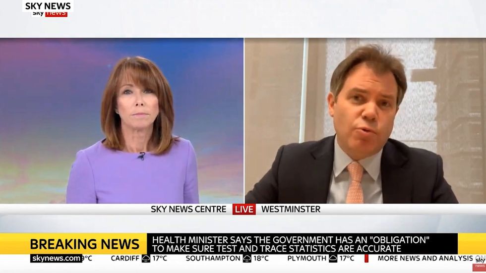 Health Minister Edward Argar: 'I'm focused on the number of tests carried out because that's what we're measuring'