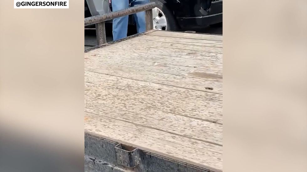 Man tackled to ground after aiming at crowd with bow and arrow.mp4