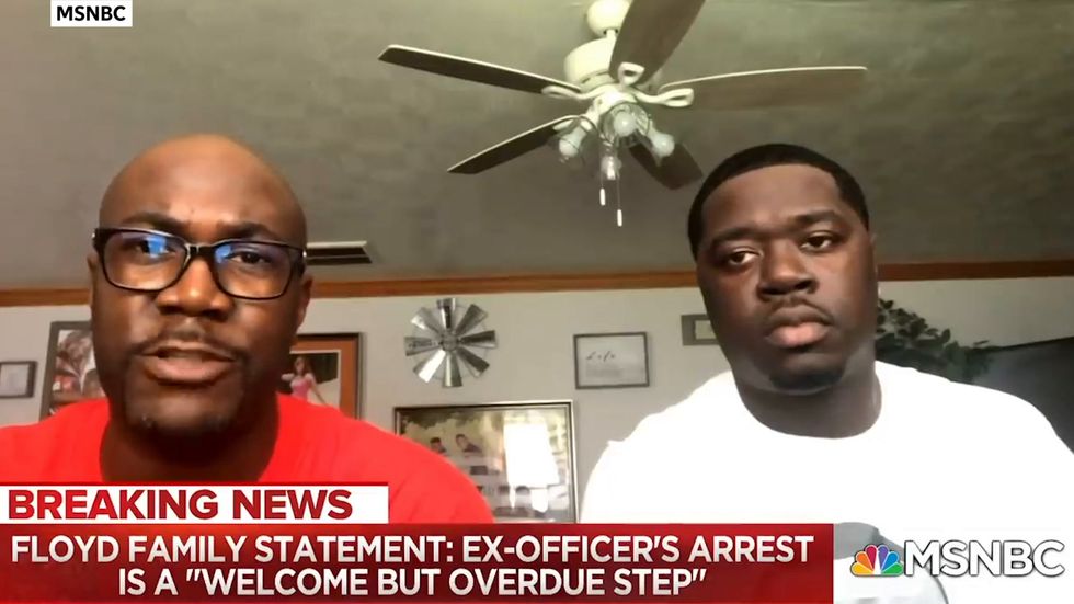 Brother of George Floyd says Trump didn't want to hear what he was talking about