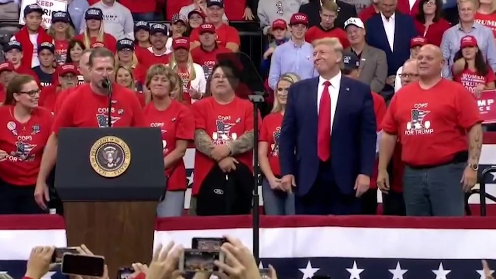 Minneapolis police union chief appeared at Trump rally to complain about Obama's 'oppression of police'