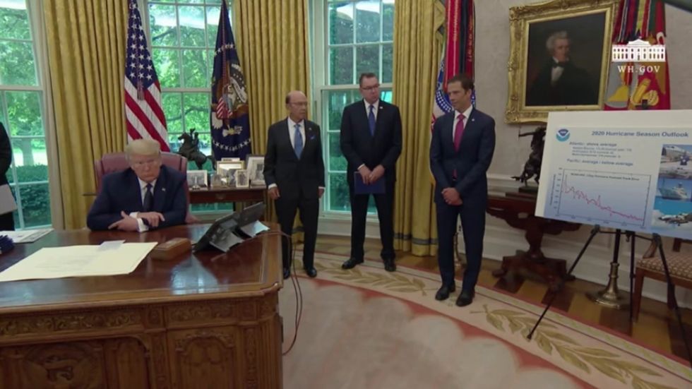 Donald Trump says hurricanes are 'just what we want'