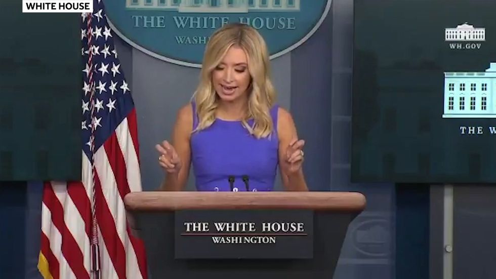 Trump press secretary says president always tries to tell truth as she attacks social media