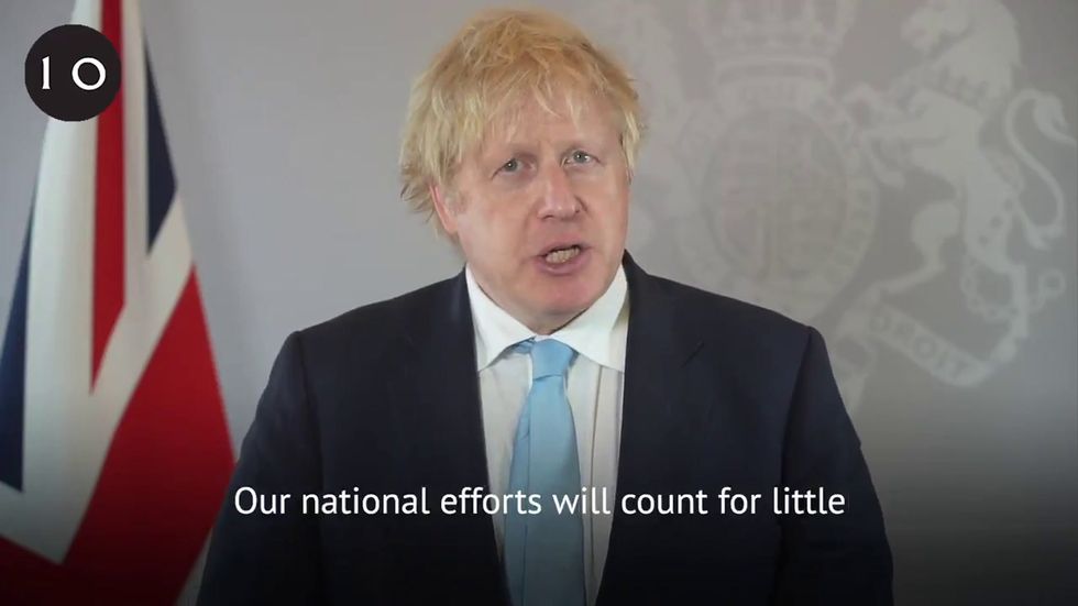 Boris Johnson: We must work together across borders to defeat Covid-19
