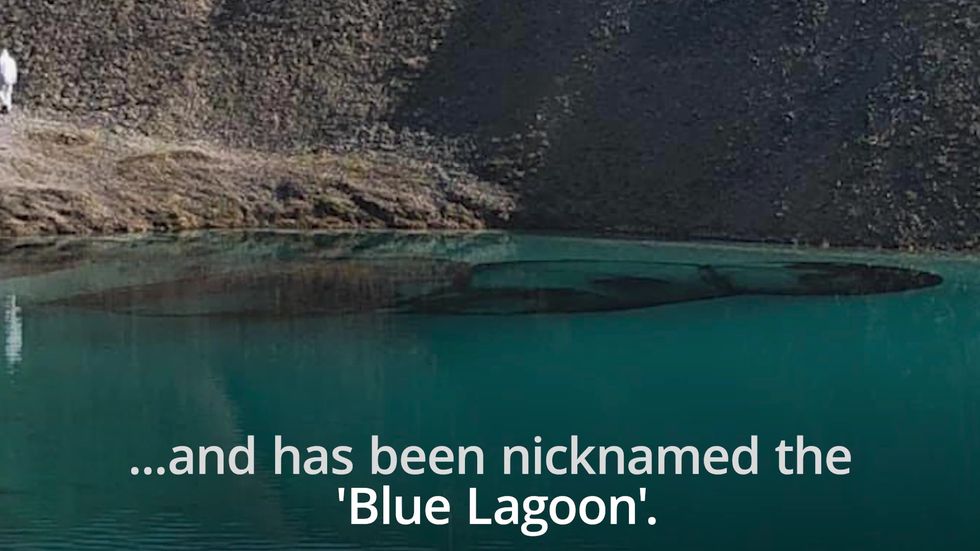 Buxton’s ‘blue lagoon’ turned black in March to prevent gatherings